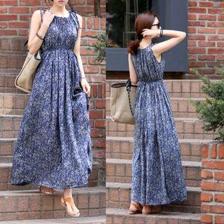 Sleeveless Floral Print Maxi Dress / Camisole