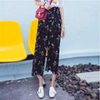 Floral Crop Wide Leg Pants