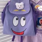 Cartoon Embroidered Backpack / Bag Charm / Set