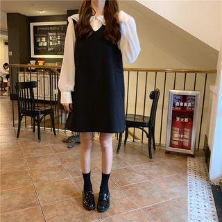 Plain Blouse / Plain Midi Chiffon Dress