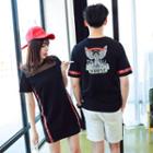 Couple Short-sleeve Printed T-shirt / T-shirt Dress