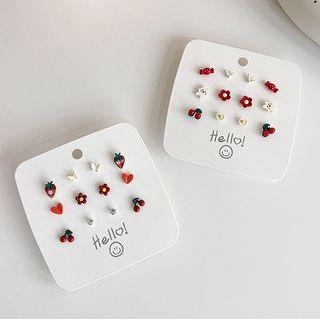 Strawberry Fruit Earring - Set ( Various Designs )