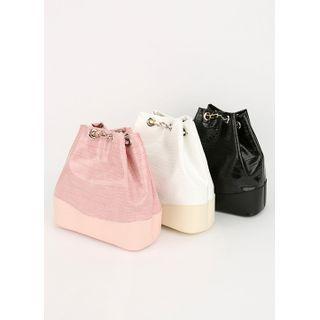 Chain-strap Python Bucket Bag
