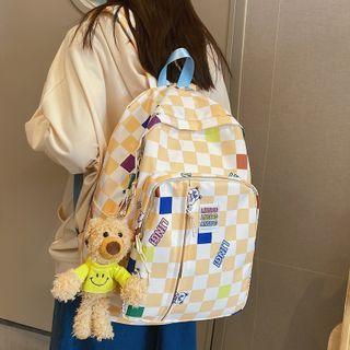 Checkerboard Canvas Backpack