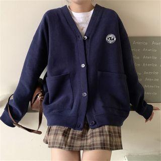 Badged Button-up Jacket