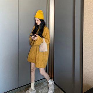 Long-sleeve Crew-neck Knit Sweater