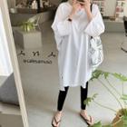 Dolman-sleeve Dip-back Long T-shirt
