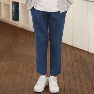 Straight-cut Denim Pants In 2 Lengths