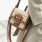 Faux-leather Check Cross Bag