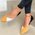 Color Block Dorsay Flats