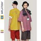 Couple Drop-shoulder Printed T-shirt