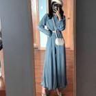 Set: Cropped Pullover + High Waist Wide-leg Pants