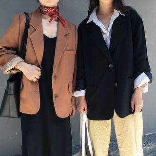 Plain Loose-fit Blazer