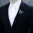 Rhinestone Bird Brooch