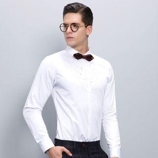 Long-sleeve Rhinestone Shirt