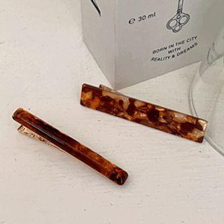 Faux-marble Hair Clip Set (2 Pcs)
