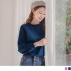 Lace Trim Cotton-linen Top