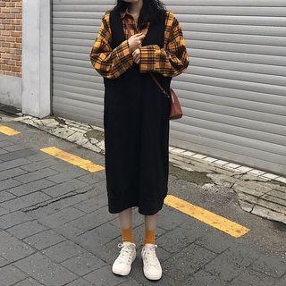 Plaid Shirt / Jumper Dress
