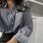 Pinstriped Shirt Stripe - Black & White - One Size