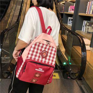 Pig Plaid Backpack