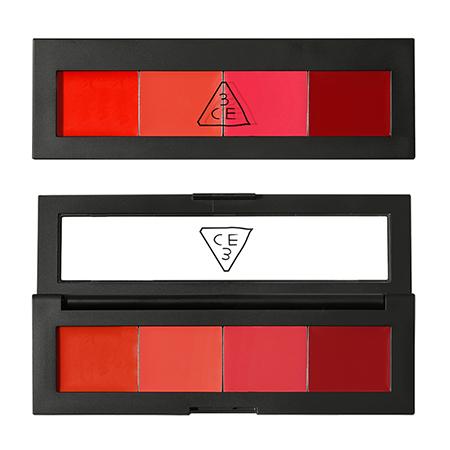 3 Concept Eyes - Lip Color Palette (gossip Red) 1 Pc