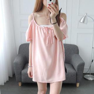 Off-shoulder Tunic