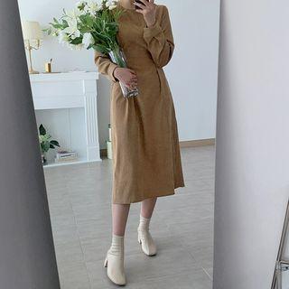 Monotone Corduroy Long Dress