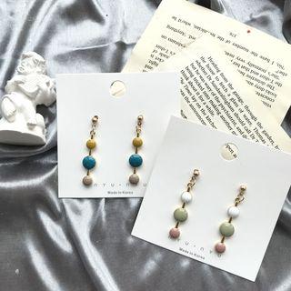 Bead Drop Earring / Ear Clip
