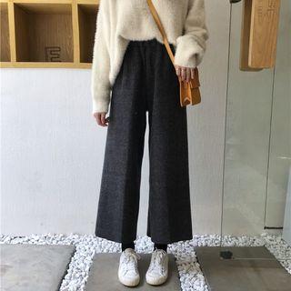 Wide Leg Pants / Plain Sweater