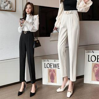 Plain Wide Straight Leg Pants