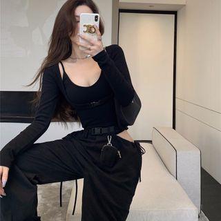 Buckled Shrug / Camisole Top / Harem Pants