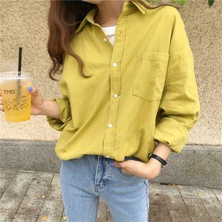 Oversized Shirt Yellow - One Size
