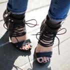 Lace-up High-heel Sandals