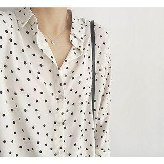 Chiffon Dotted Shirt