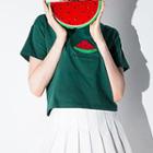 Watermelon Embroidered Short-sleeve T-shirt