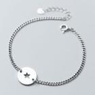 925 Sterling Silver Star Bracelet Silver - One Size