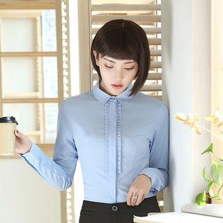 Long-sleeve Shirt / Slim-fit Dress Pants