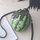 Watermelon Shaped Shoulder Bag Green - One Size