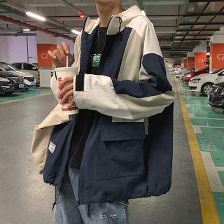 Hooded Two Tone Jacket