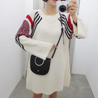Patterned Sweater Minidress