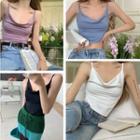 Cowl Neck Plain Camisole Top