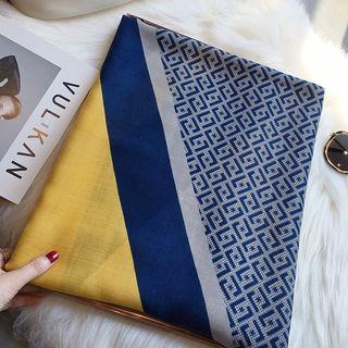 Printed Linen Cotton Neck Scarf