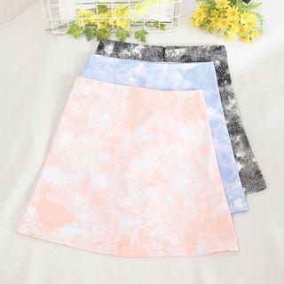 Tie Dye High-waist A-line Skirt