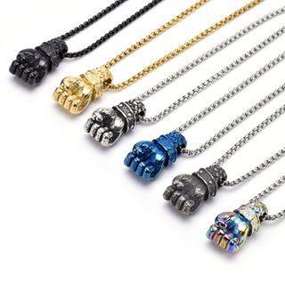 Fist Pendant Stainless Steel Necklace