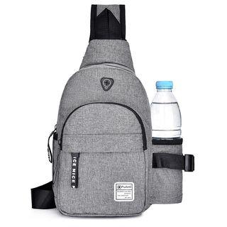 Lettering Pocket Detail Sling Bag
