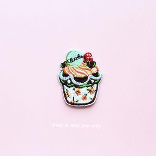 Ice Cream Brooch / Applique Patch