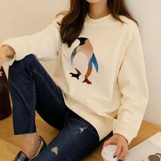 Velvet-penguin Loose-fir Sweatshirt