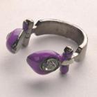 Diamond Note Ring - Purple Purple - One Size