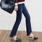 Fringed Boot-cut Jeans