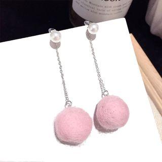 Ball Dangle Earring Pink - One Size